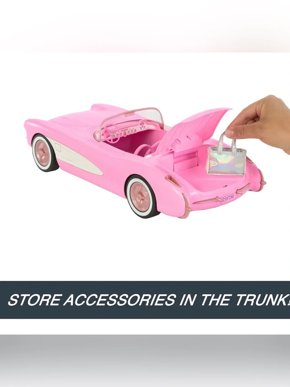 Hot Wheels RC Corvette Barbie the Movie, Full-Function Remote-Control